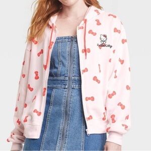 NWTs Large Sanrio Hello Kitty Women’s Zip-Up Graphic Hoodie
